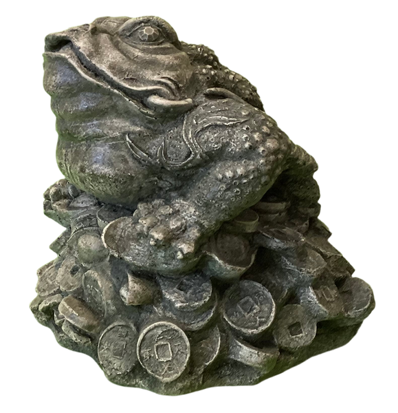 Bully Money Toad On Coins Statue