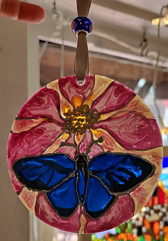 4 inch Suncatchers handpainted by Lucy De Sousa