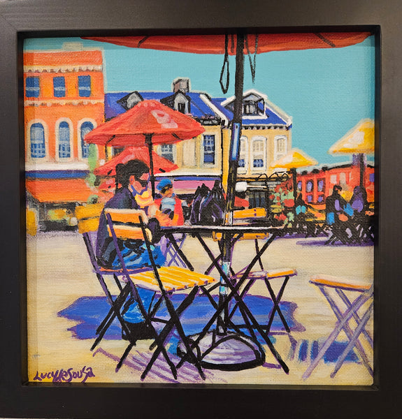 Waiting for a Friend- Original painting by Lucy De Sousa