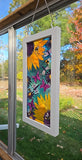 Suncatcher Sunflowers original by Lucy De Sousa