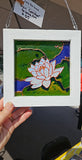 White Water Lily Suncatcher by Lucy De Sousa