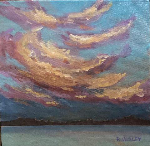 A Thousand Sunsets #27- original painting by Rosalyn Insley