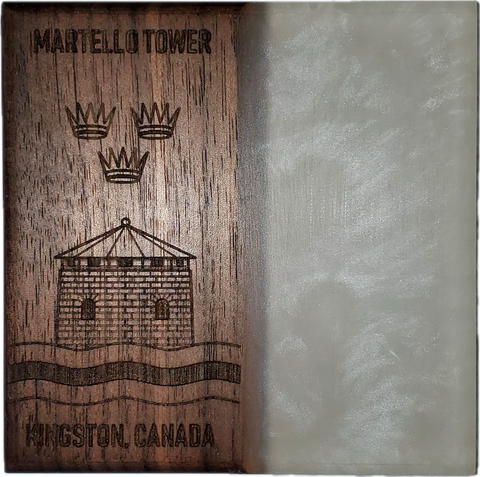 Black Walnut and Epoxy Coasters by Création Lubec