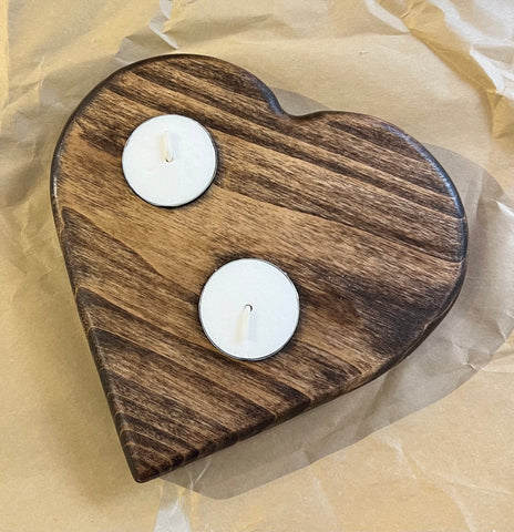 Tea Light Heart shaped candle holder
