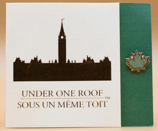 Maple Leaf Small Pewter or Gold Pin by Under One Roof - Sous un même toit