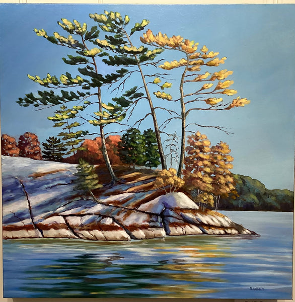 Bent by the Will of the Wind - original painting by Rosalyn Insley