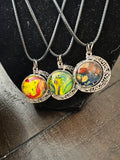 Acrylic Skin Double Sided Pendant by Leslie Welfare