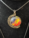 Acrylic Skin Double Sided Pendant by Leslie Welfare