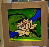 White Water Lily Suncatcher by Lucy De Sousa