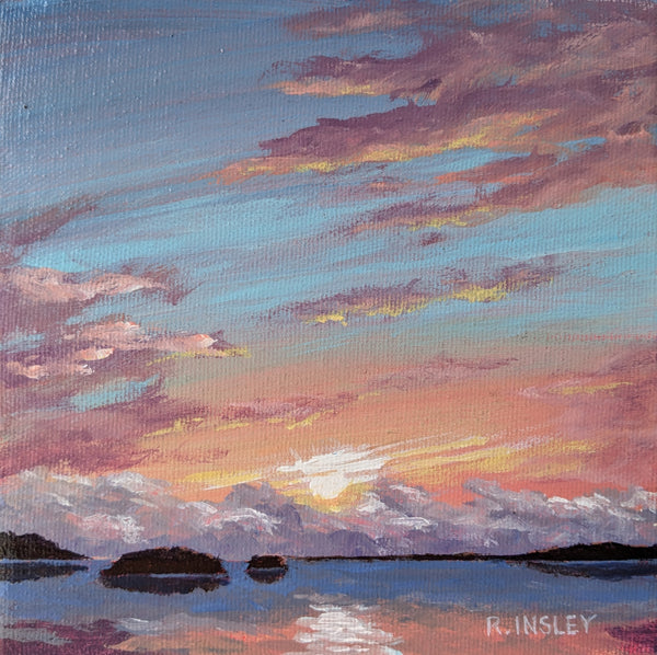 A Thousand Sunsets #12 - original painting by Rosalyn Insley