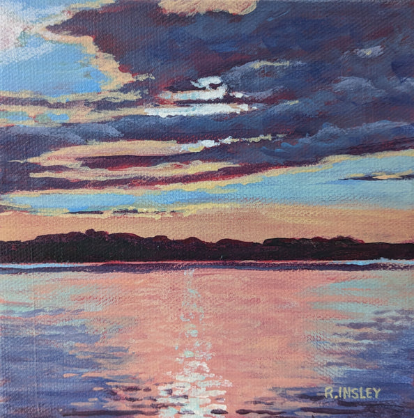 A Thousand Sunsets #8 - original painting by Rosalyn Insley