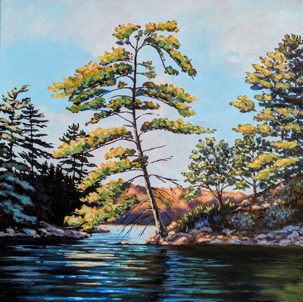 Minding The Gap - original painting by Rosalyn Insley