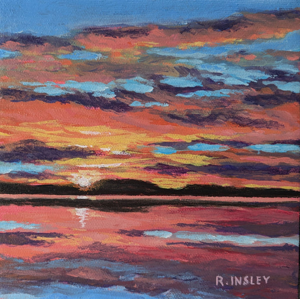 A Thousand Sunsets #13 - original painting by Rosalyn Insley