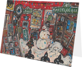 Martello Alley Snowman Large Card