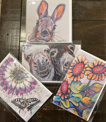 Assorted Large Cards, art cards by Lucy De Sousa