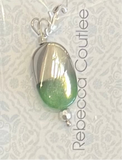 Glass Dipped Pendant (no chain) by Rebecca Coutlee