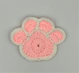Crochet Paw Coasters
