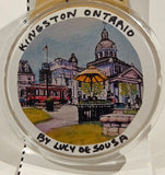 Kingston Scene or cute animal acrylic Pin, by Lucy De Sousa
