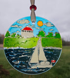 4 inch Suncatchers handpainted by Lucy De Sousa