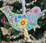 Bird ornaments original by Lucy De Sousa