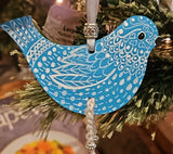 Bird ornaments original by Lucy De Sousa