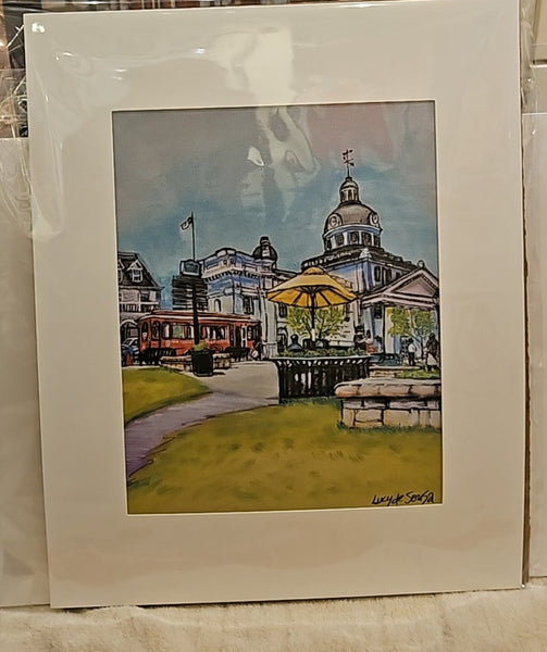 Kingston in Blue, matted print by Lucy De Sousa