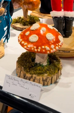Solitary Mystic Mushroom by Sue Thomas
