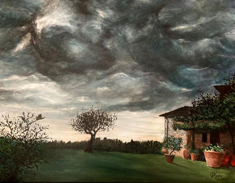 Clouds Over Chianti - Original by Julie Kojro