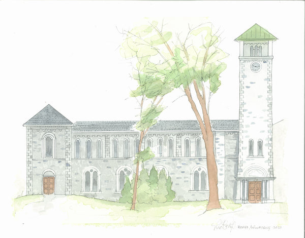 Grant Hall Queen’s University Print by Richard Armstrong