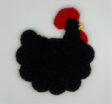 Crochet Chicken Coasters