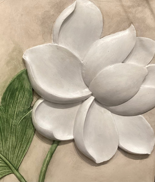Large Square Magnolia Flower Wall