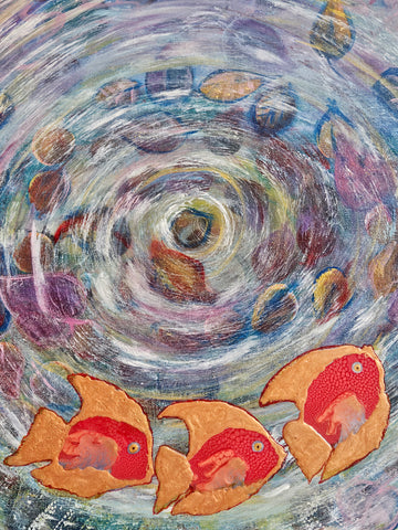 Around in Circles, original artwork by Lucy De Sousa