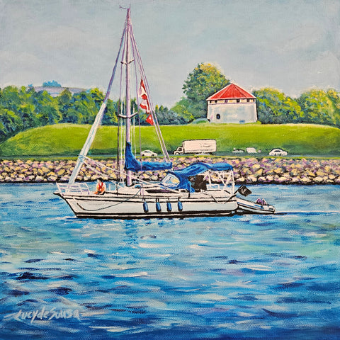 Fort Frederick original painting by Lucy De Sousa (Copy