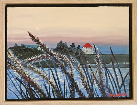 Fort Frederick Before Dusk, original painting by Lucy De Sousa