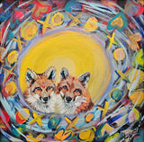 Love Foxes, original painting by Lucy De Sousa (Copy) - Martello Alley