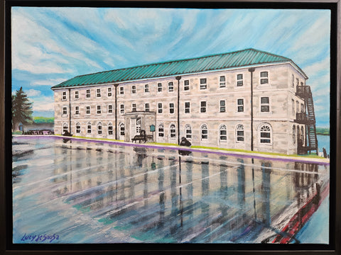 Stone Frigate, original painting by Lucy De Sousa