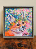 Marigold, baby fox original painting by Lucy De Sousa