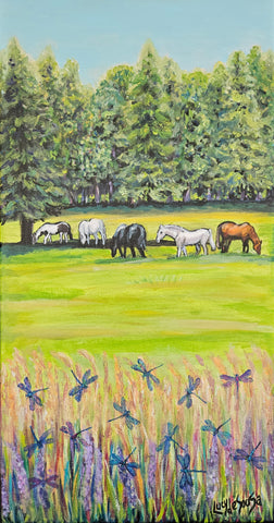 Serenity, original painting by Lucy De Sousa