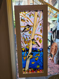 Framed suncatchers or round, in various sizes, original glass art by Lucy De Sousa