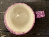 Small mug purple leaves by Yolande