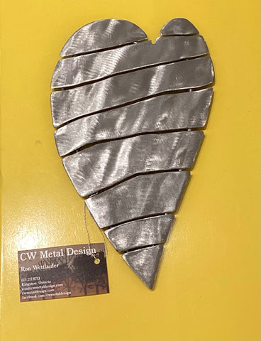 #1 “Claire “ Heart Metal Sculpture