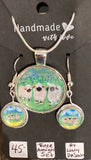 Necklace and Earrings set by Lucy De Sousa