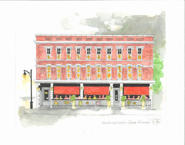 Olivea Fine Italian Dining Print by Richard Armstrong