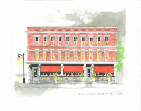Olivea Fine Italian Dining Print by Richard Armstrong