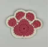Crochet Paw Coasters