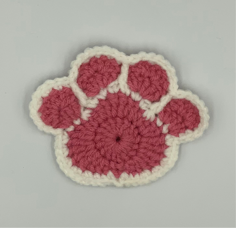Crochet Paw Coasters