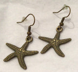 Nautical Themed Bronze Earrings by Rebecca Coutlee