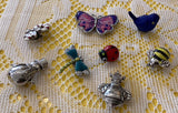 Magnetic bees, ladybug, dragonfly, snowman, Acorn, blue bird, polar bear by Ron