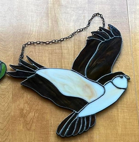 Our Cottage Glass: Hawk in Flight