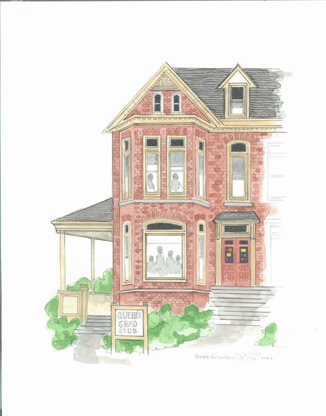 Grad Club at Queen’s Small Card by Richard Armstrong